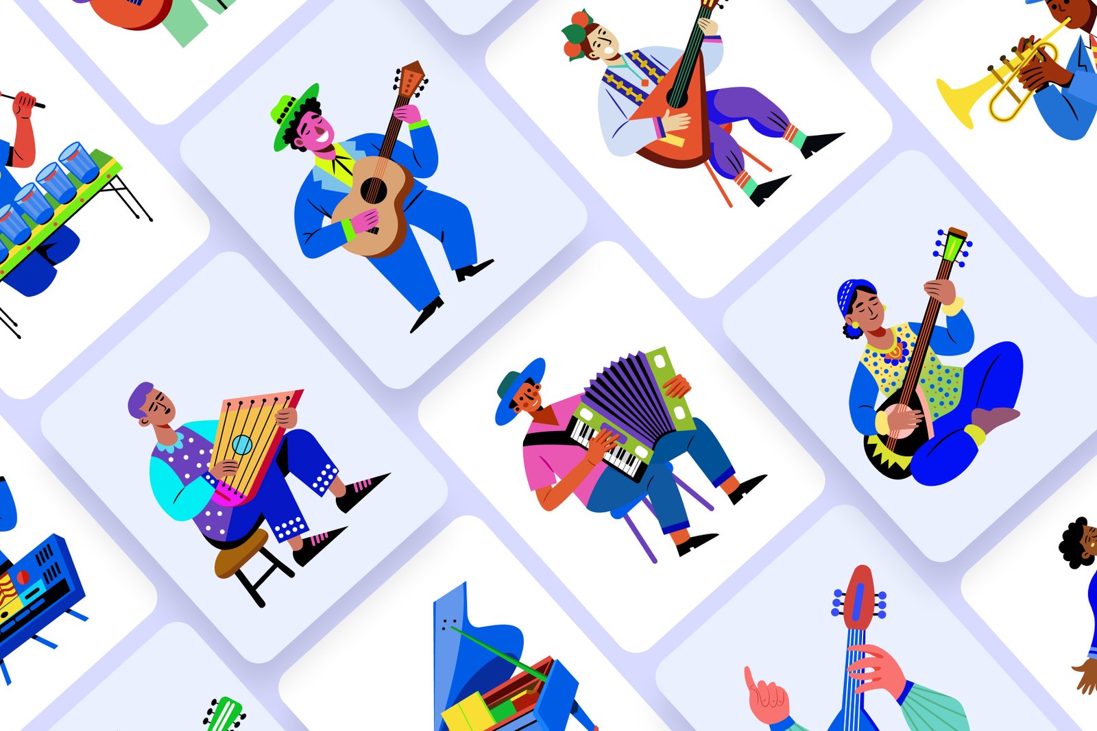 Music Vector Illustration Set