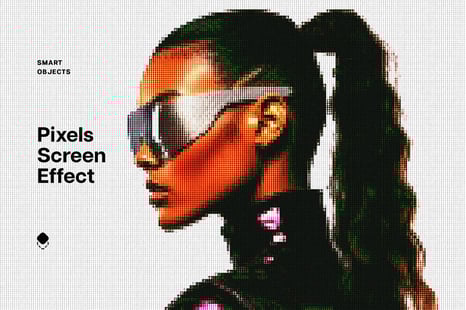 Pixels Screen Photo Effect - Add-Ons