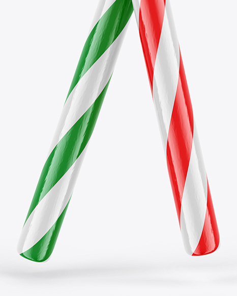 Two Candy Canes Mockup