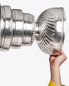 Ice Hockey Player with Stanley Cup Mockup