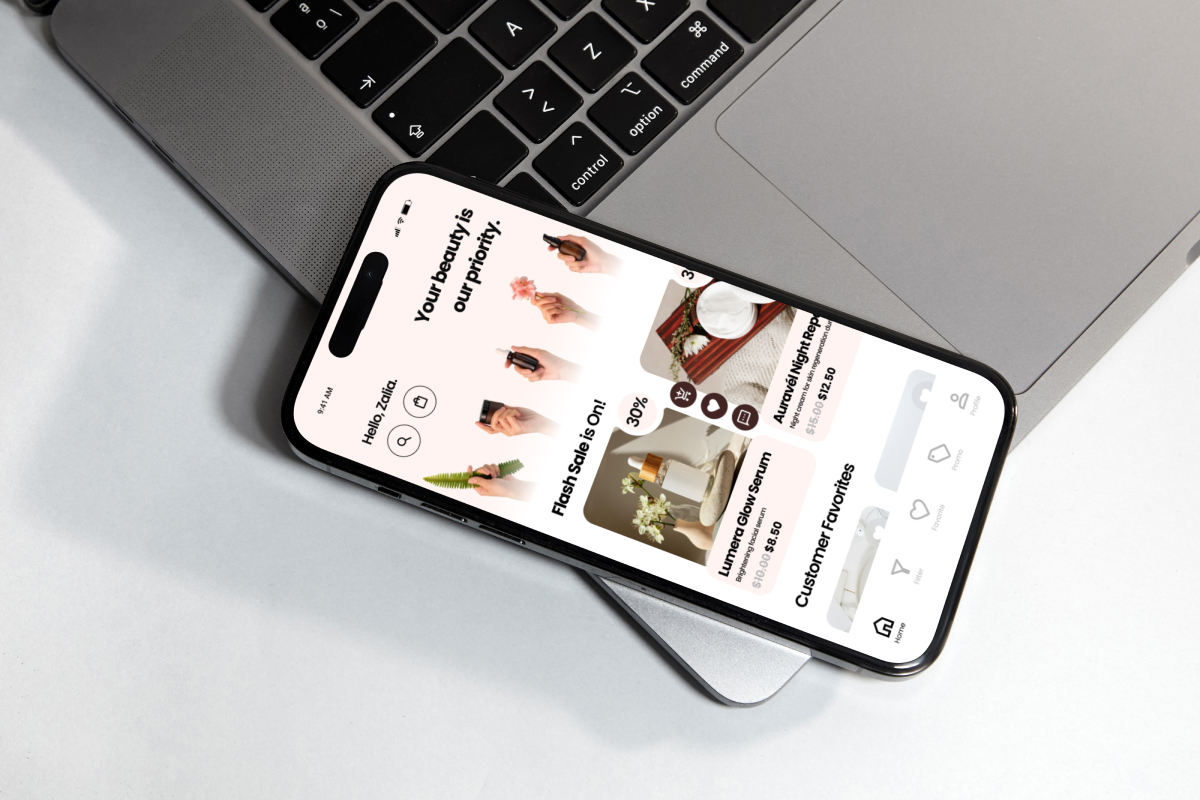 Beautiq – Skincare Shopping App Design Template
