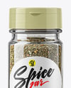 Glass Jar with Herbes de Provence Mockup
