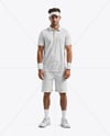 Man Wearing Full Tennis Kit Mockup