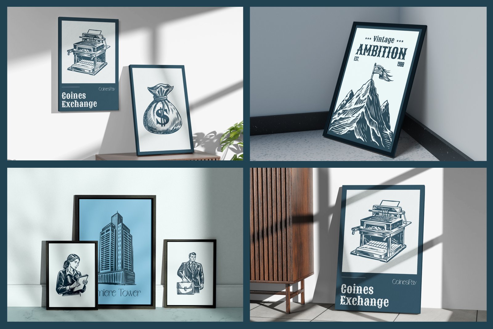 Vintage Business and Banking Icon