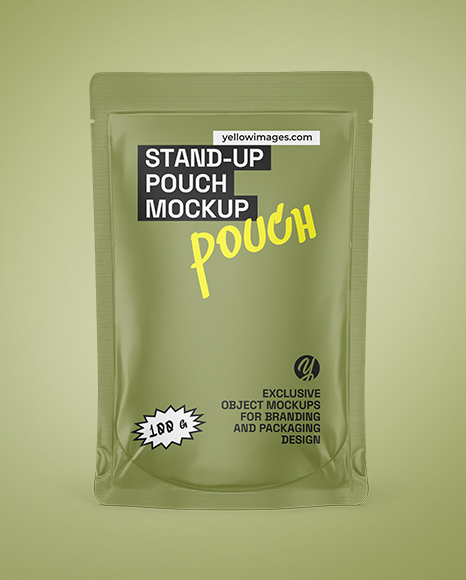 Matte Stand-up Pouch Mockup