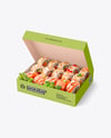 Opened Box with Sushi Mockup