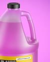 1 Gallon Plastic Jug with Liquid Mockup