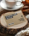 Business Card on Wooden Stump Mockup