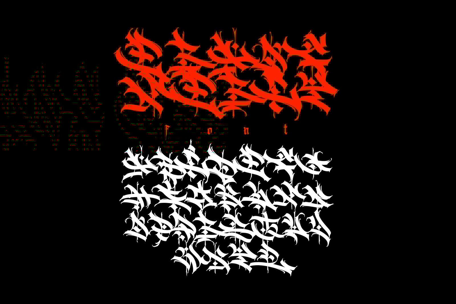 Gothic vector letters - 030