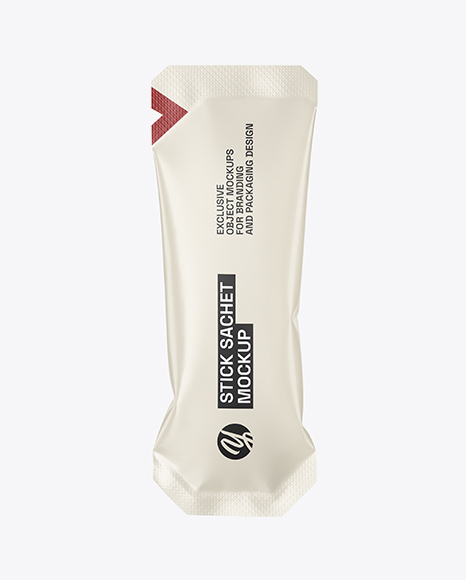 Matte Stick Sachet Mockup