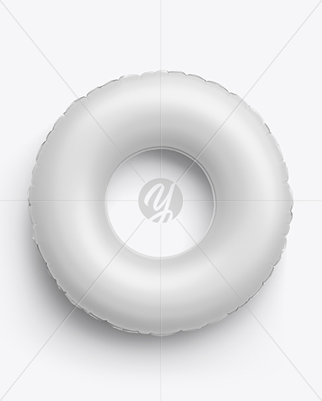Matte Swim Ring Mockup - Top View