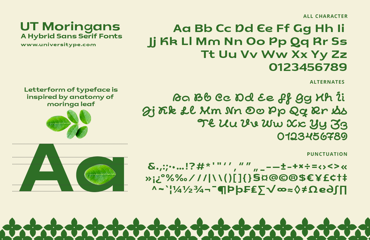 UT Moringans - A Hybrid Font