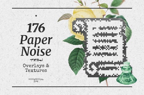 176 Paper Noise Overlays & Textures - Graphics