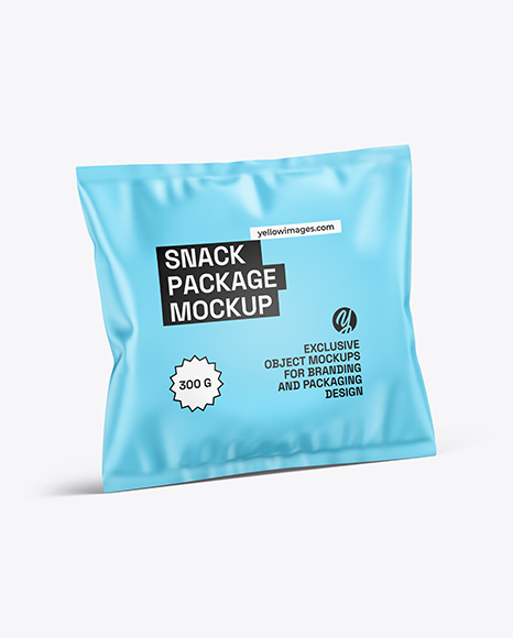 Matte Snack Package Mockup