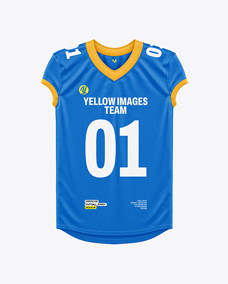 American Football Jersey Mockup - Front View - American football mockup