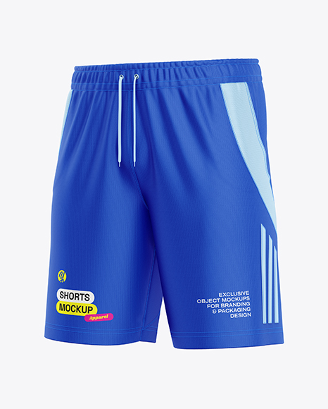 Training Shorts Mockup - Half Side View
