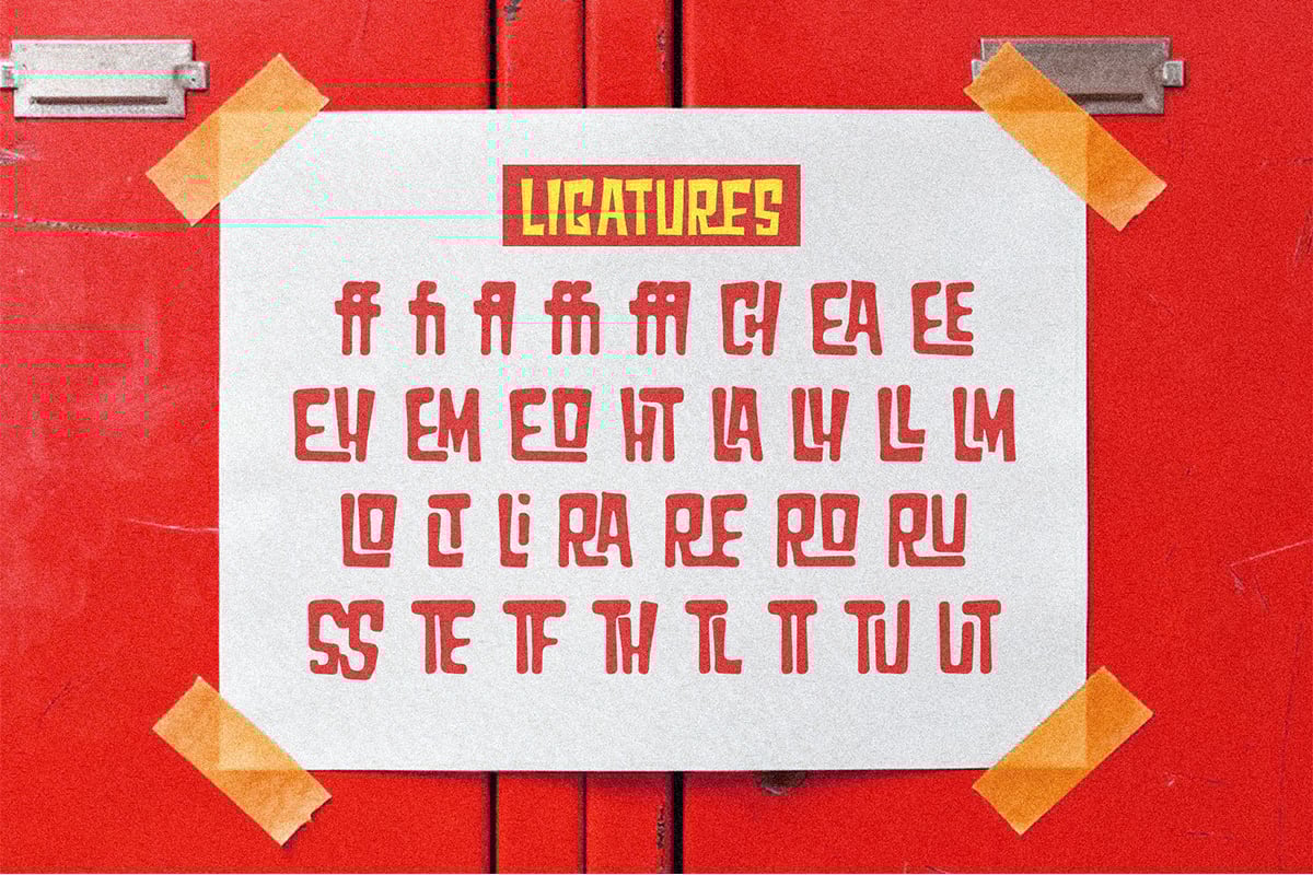 Thubing Drawing - Condensed Sans Serif Display Font