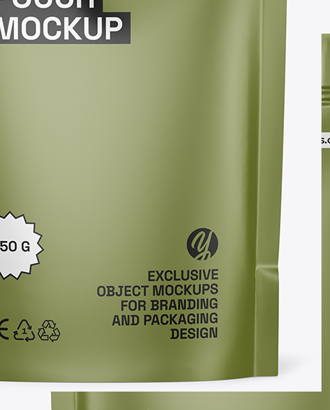 Matte Stand Up Pouch Mockup