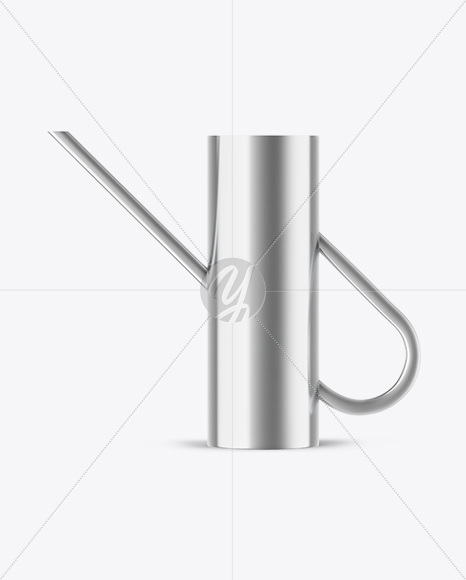 Metallic Watering Can Mockup