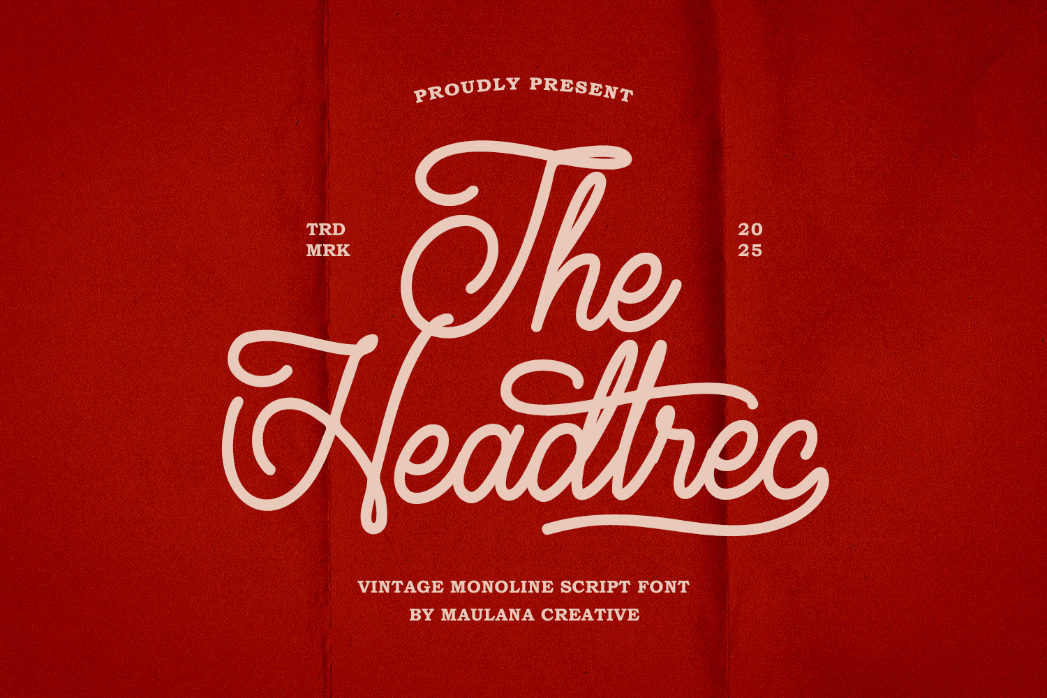 Headtrec Monoline Vintage Font Script