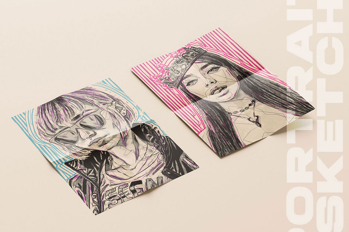 Portrait Sketch Photo Effects