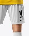 Man Wearing Full Soccer Kit Mockup