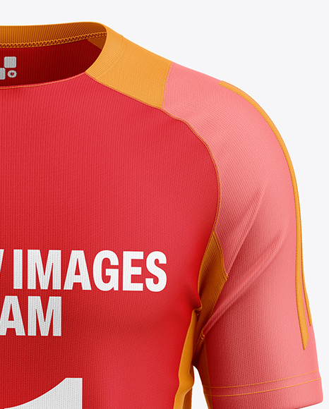 Training Short Sleeve Jersey Mockup - Front View
