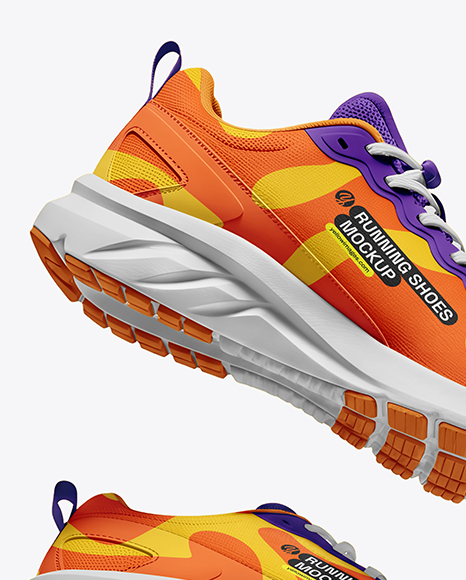 Pair of Running Shoes Mockup