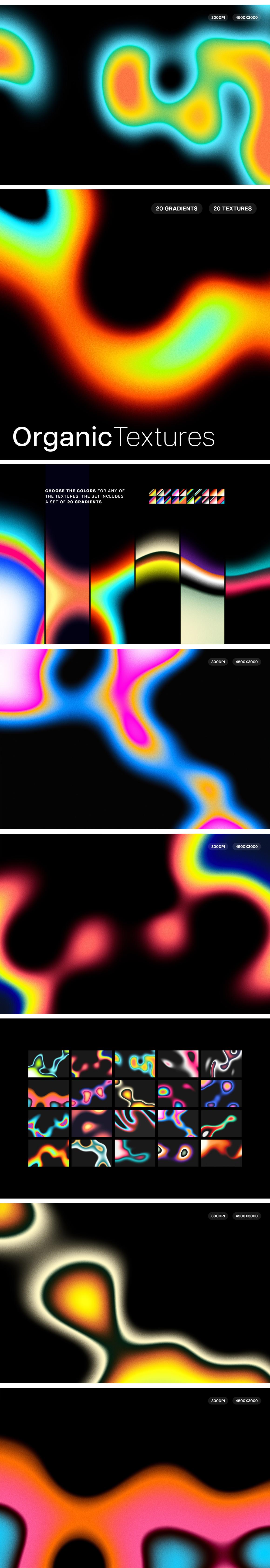 Organic Textures &amp; Gradients Collection