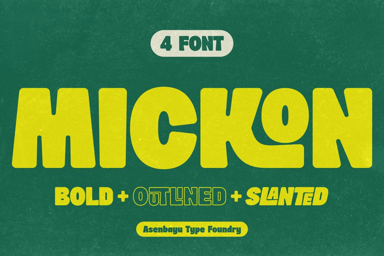 Mickon - Bold Display Font
