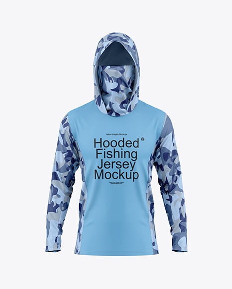 Hooded Fishing Jersey Mockup