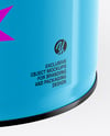 Glossy Tin Can W Metallic Handle Mockup