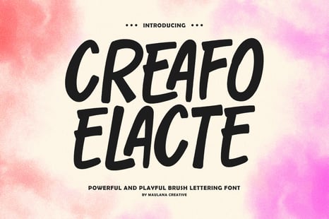 Creafo Elacte Powerful Playful Brush Lettering - Creative Store