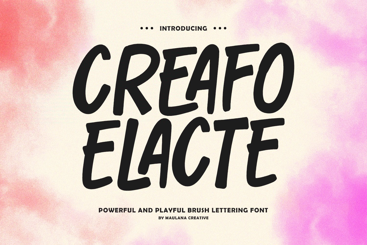 Creafo Elacte Powerful Playful Brush Lettering