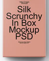 Silk Scrunchy in Box Mockup