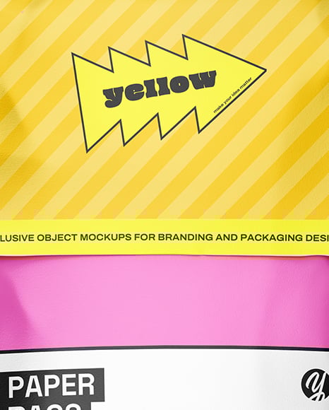 Paper Mailing Bag Mockup