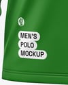 Men's Long Sleeve Raglan Polo Mockup