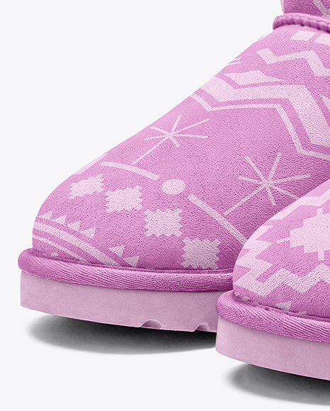 Pair of Women's UGG Boots Mockup