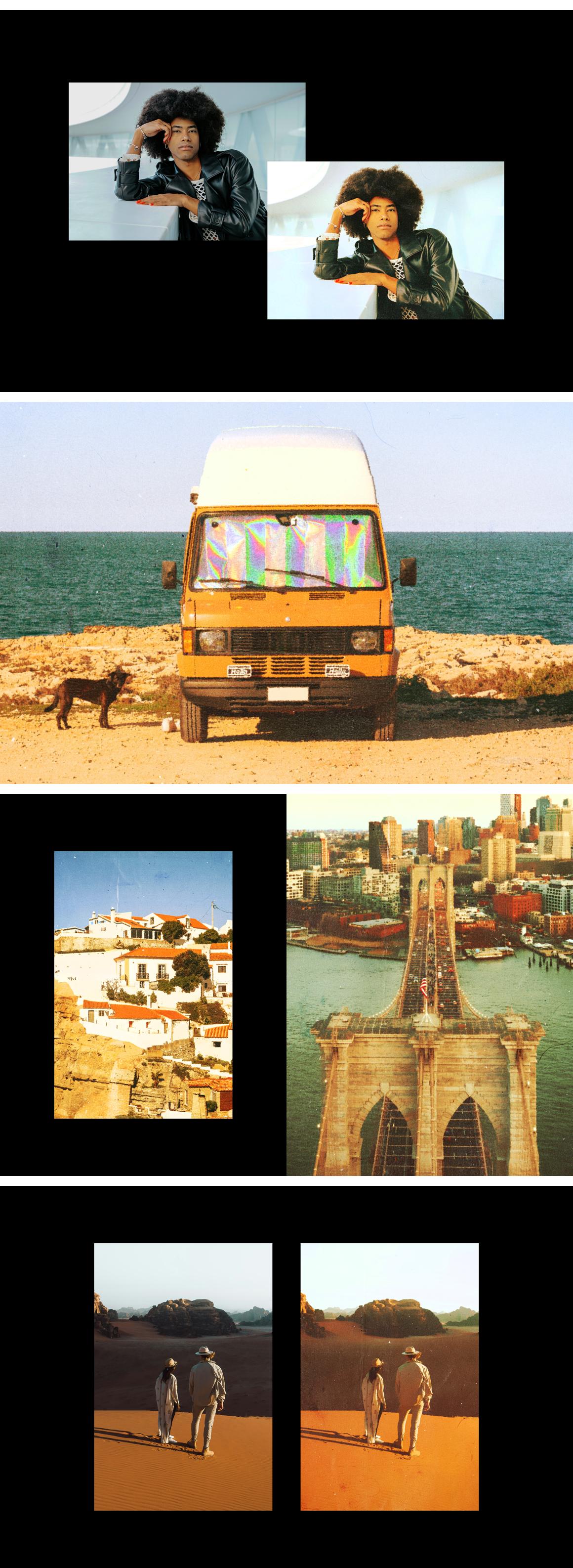Cinematic Retro Paper Photo Effect