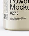 Clear Jar With Powder Mockup