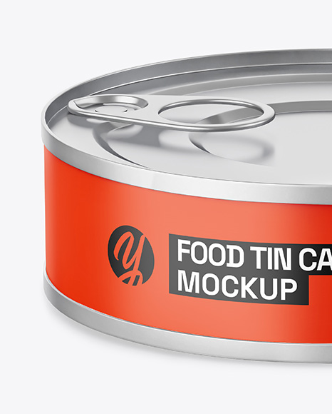 Tin Can w/ Matte Finish Mockup