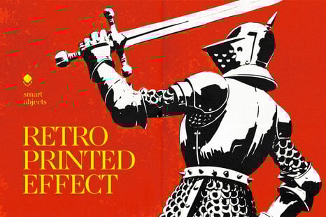 Retro Printed Design Effect - Creative Store