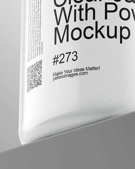 Clear Jar With Powder Mockup
