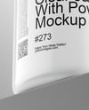 Clear Jar With Powder Mockup