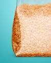 Transparent Package with Lentils Mockup