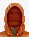 Glossy Hooded Down Vest Mockup