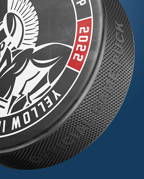 Hockey Puck Mockup