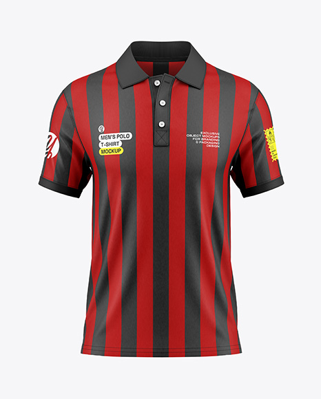 Men's Polo Shirt Mockup - Front View