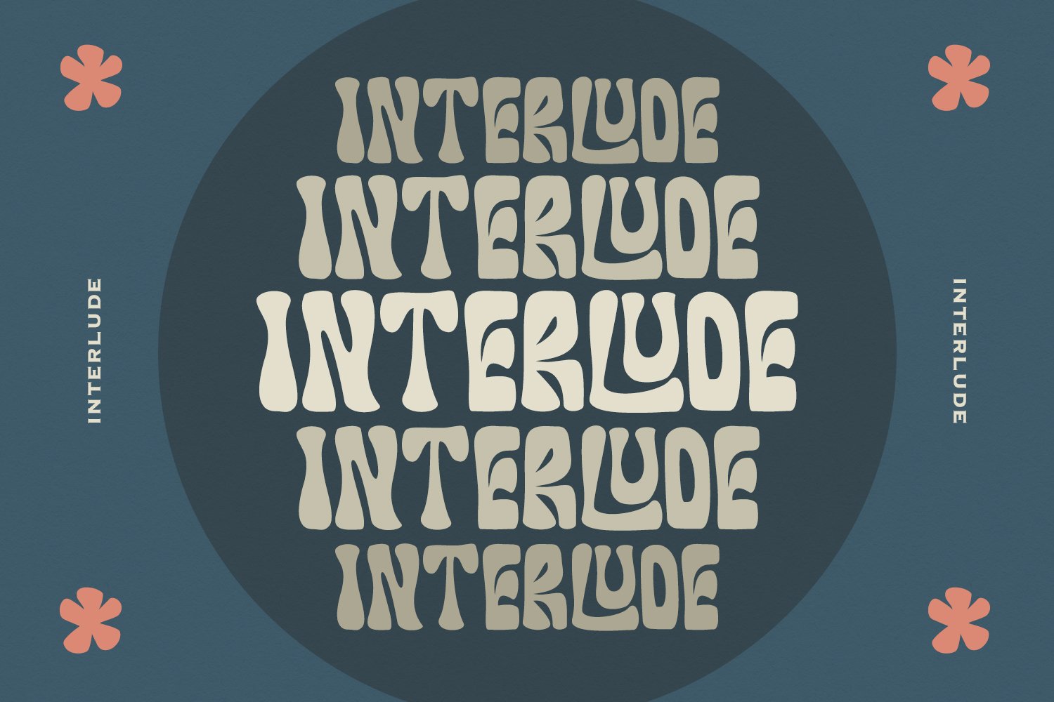 Compoun Nomeros Retro Psychedelic Groovy Display Font