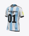 Soccer Jersey Mockup - Half Side View